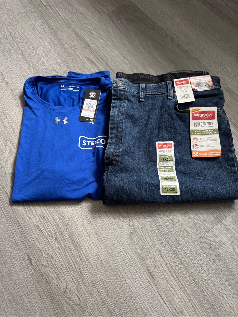 Under Armour Royal Blue HeatGear Logo Tee with Tag